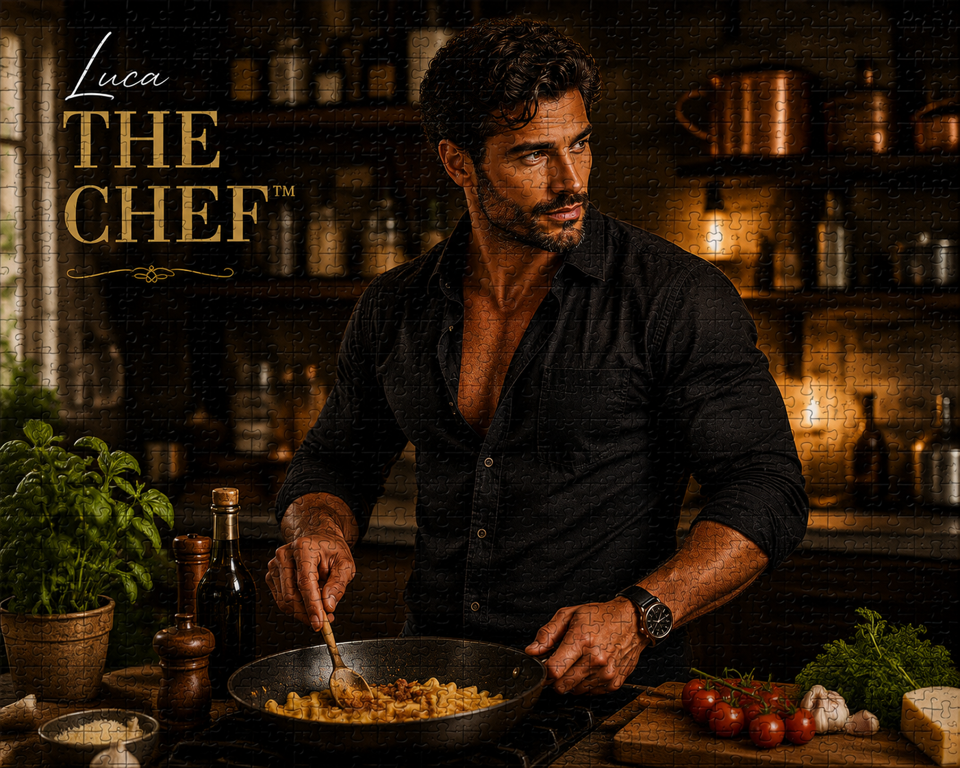 Luca the Chef™ collectible puzzle artwork